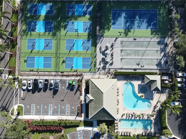 Aerial View of Pickelball & Tennis Courts