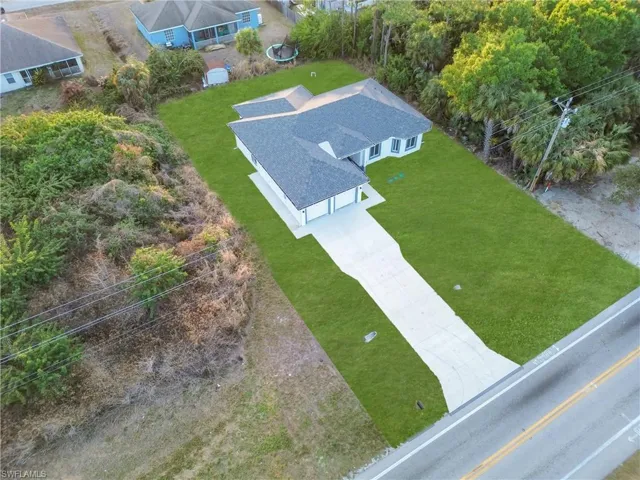 View from above of property