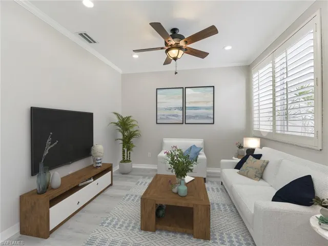 Furnishings virtually staged