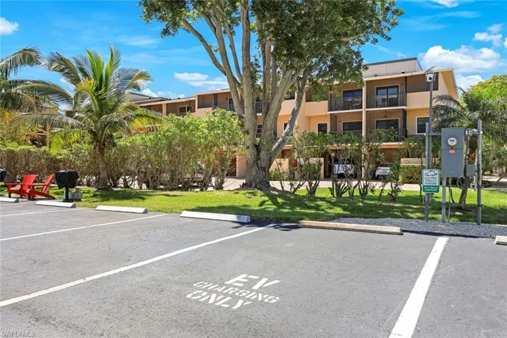 View of EV & eBike charging station