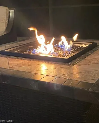 Details featuring an outdoor fire pit