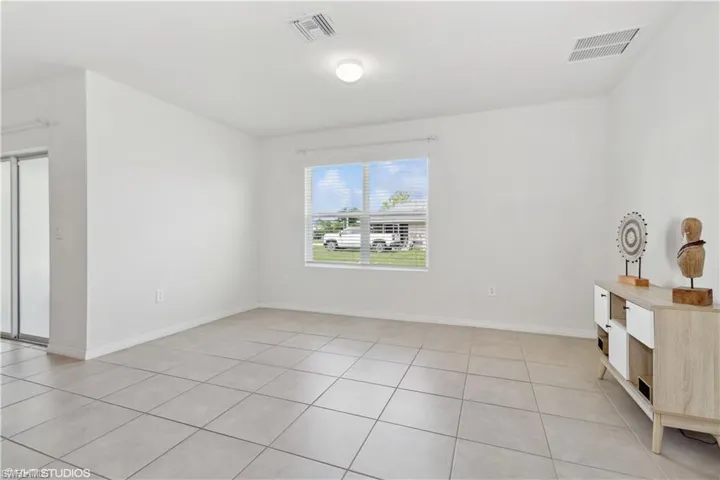 View of tiled empty room