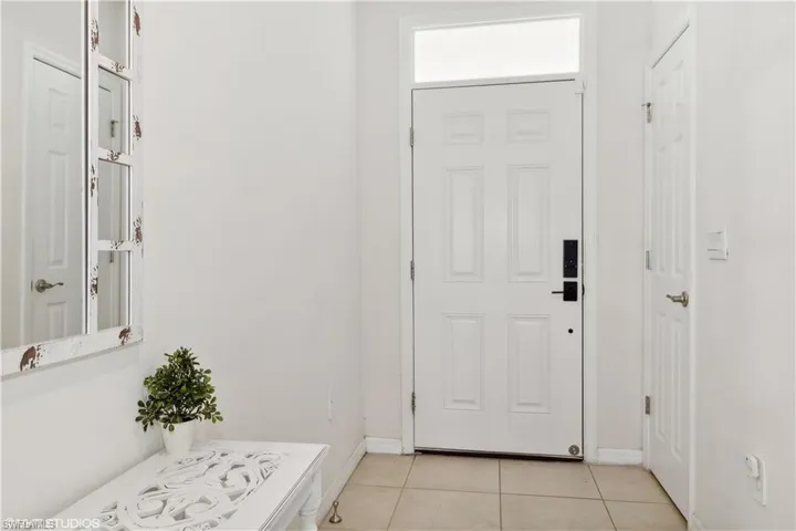 View of tiled entrance foyer