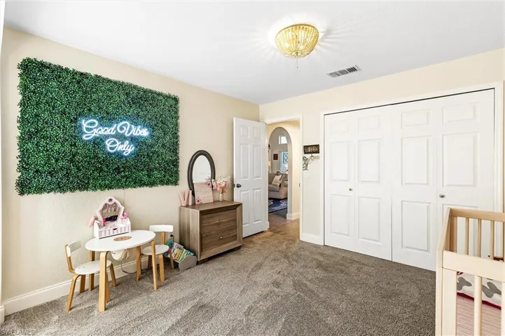 Guest Bedroom with Bay Window
