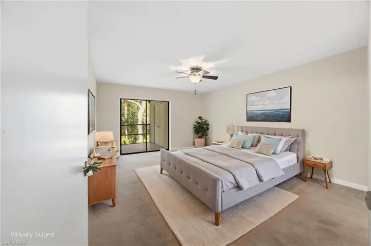 Primary Bedroom virtually staged
