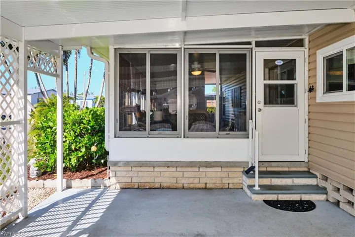 View of exterior entry