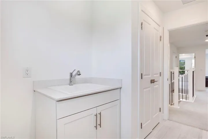 Laundry with utility sink