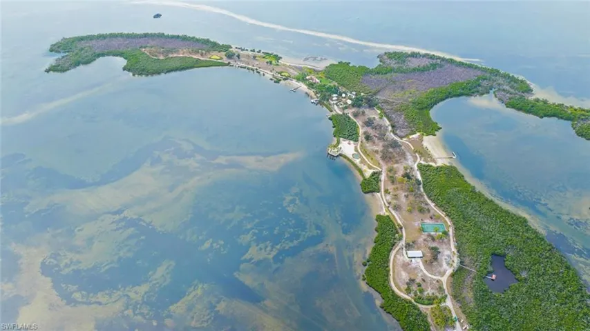 Burgess Island - The island features expansive land with abundant foliage and direct access to waterways