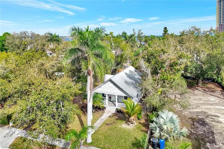 View from above of property