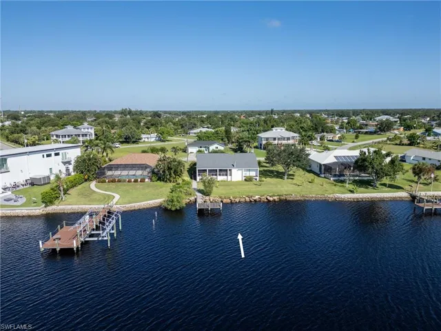 Bird's eye view of a large body of water