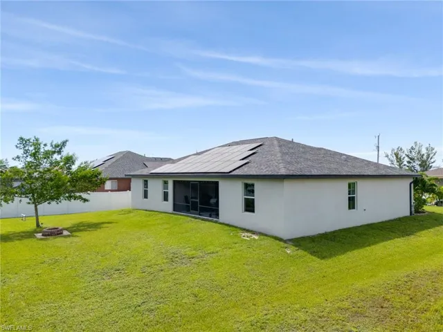 Back of property
