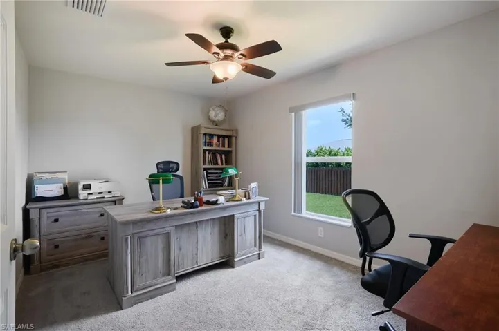 4th bedroom used as office