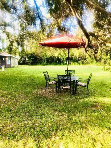 View of back yard