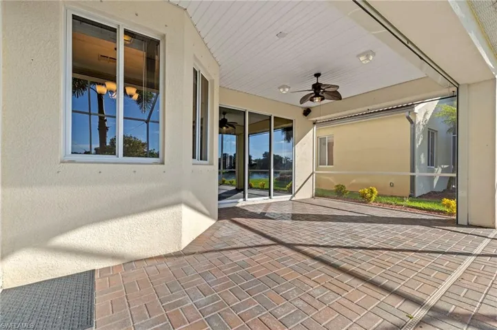 Spacious pool deck