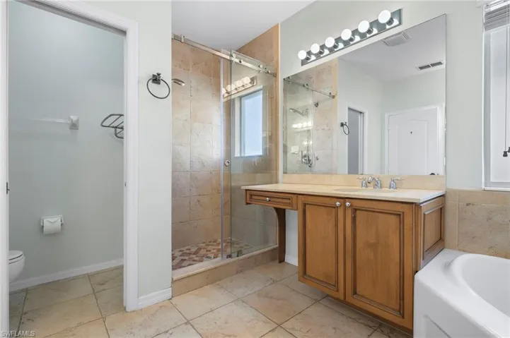 Master Bathroom with updated shower