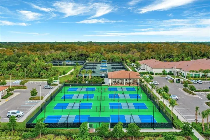 Community tennis courts