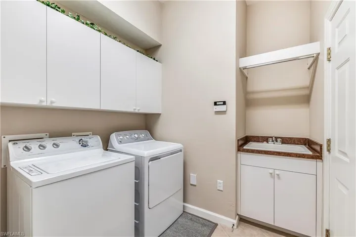 In-house laundry room.