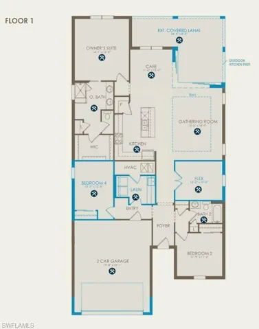 Floor plan with structurals