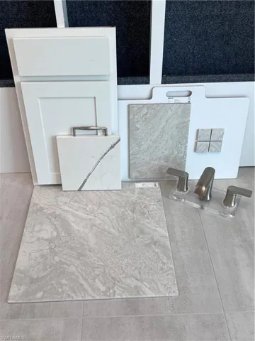 Master bath design selections