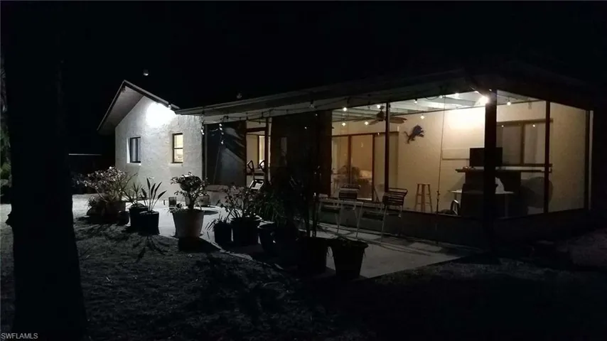 View of back house at twilight