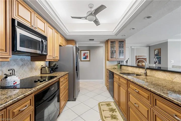 Plenty of counter space, updated appliances
