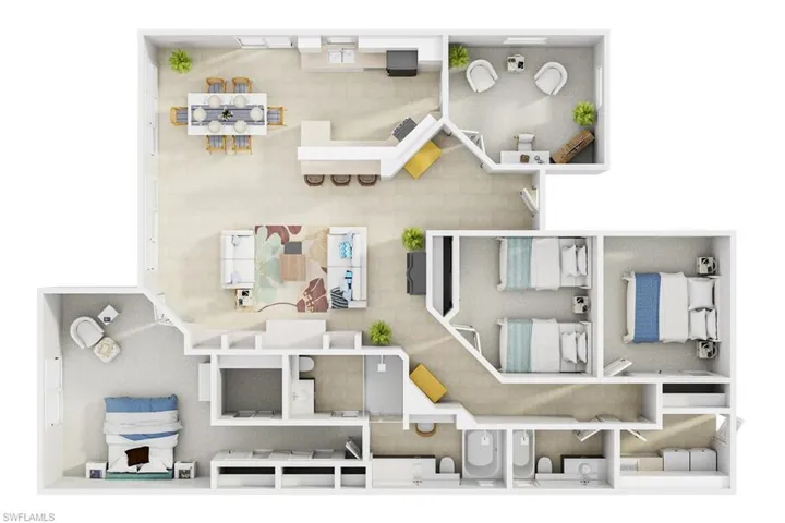 View of room layout