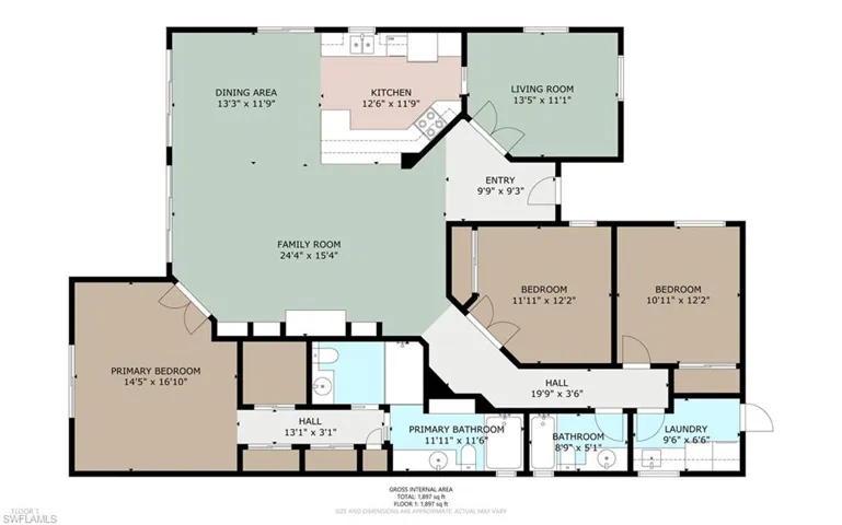 View of floor plan / room layout