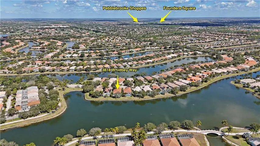 View of property location featuring nearby suburban area and a nearby body of water