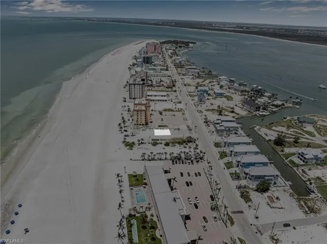 Bird's eye view of a large body of water