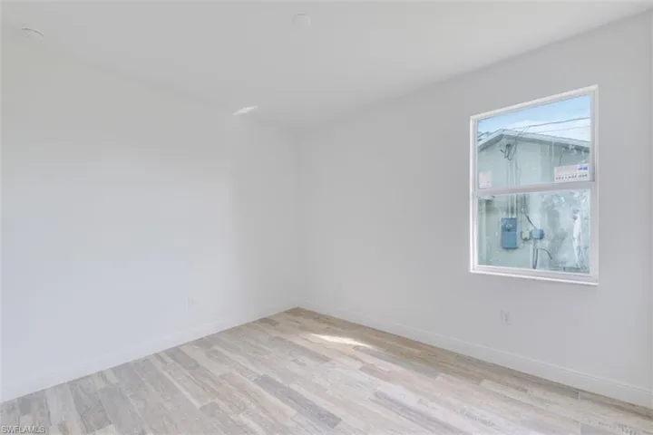 Empty room featuring light hardwood / wood-style floors
