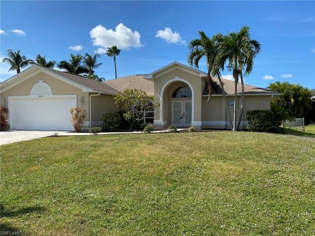 Located in SW Cape Coral near Cape Harbour, this single-family pool home is open and bright, with a split bedroom floor plan and large pool!