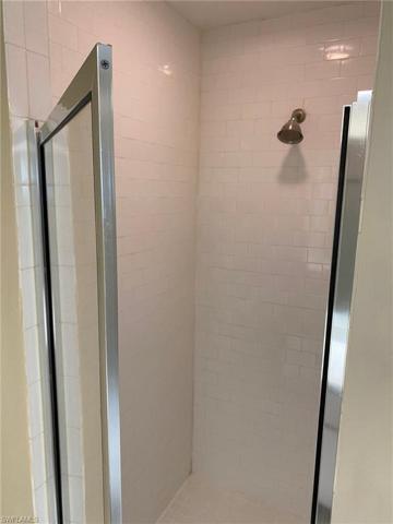 Tiled walk-in shower