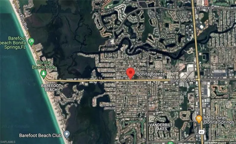 Map of location West of US41