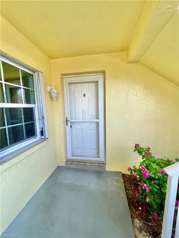 View of exterior entry