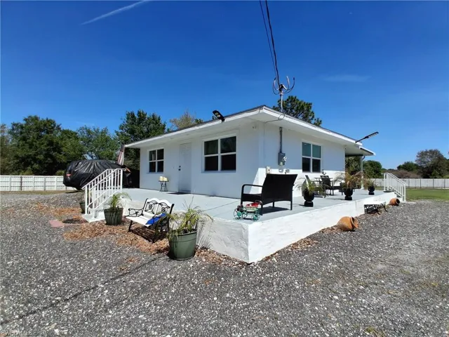 Front Right Corner of house facing NE