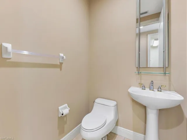 Half bath off of hall