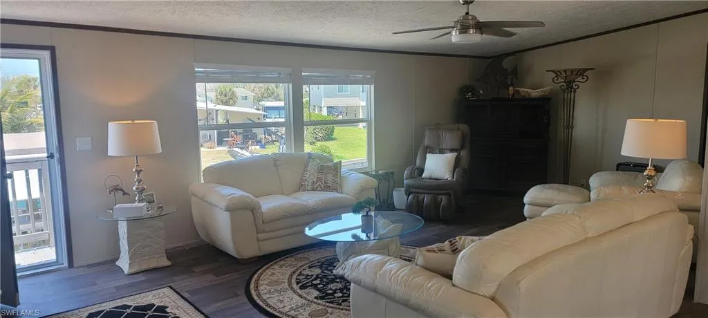 Living room with natural light