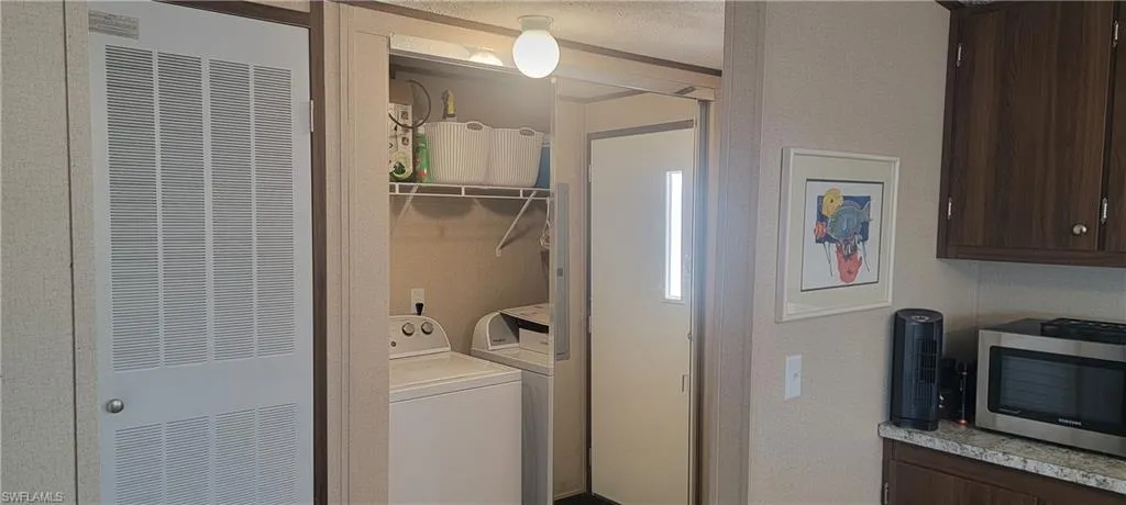 Inside Laundry room for convenience