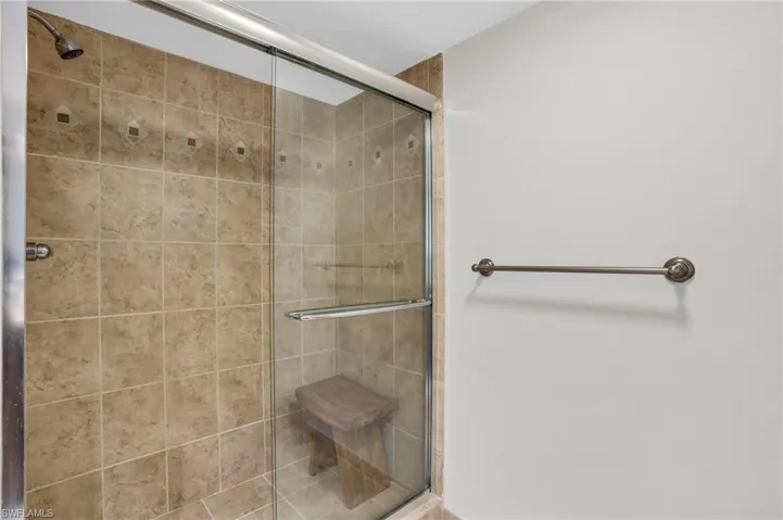Bathroom with walk in shower