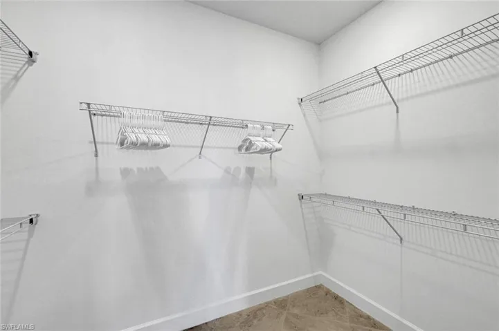 Primary walk in closet