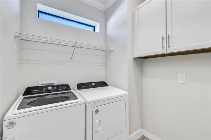 Laudry Room upgraded with cabinets