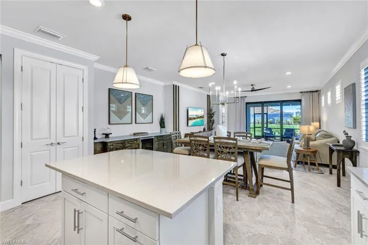 Island and pantry