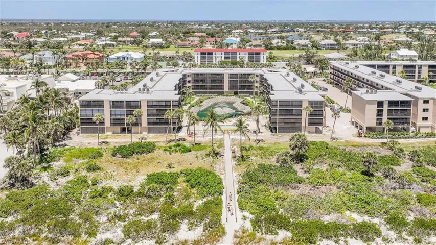 Drone / aerial view of apartment complex
