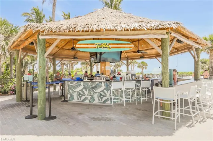 View of community featuring a patio and a gazebo