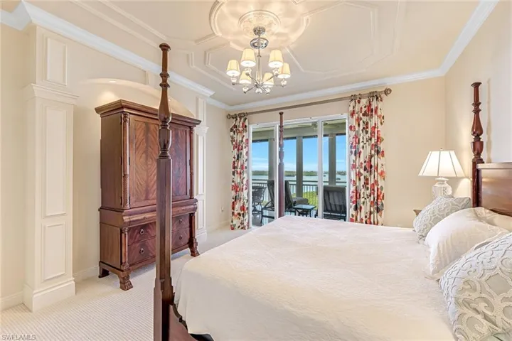 Notice the intricate ceiling detail and trim work.