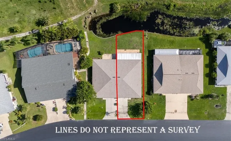 View of property location with property parcel outlined