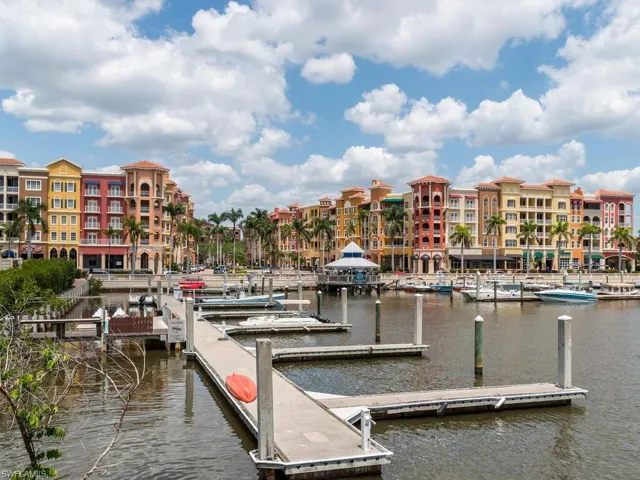 Naples Dock area featuring a water view