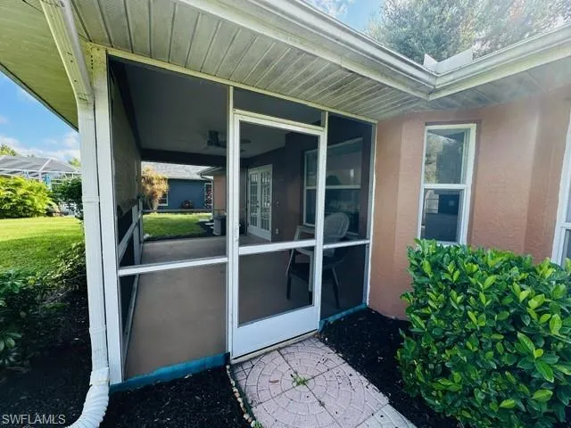 View of exterior entry