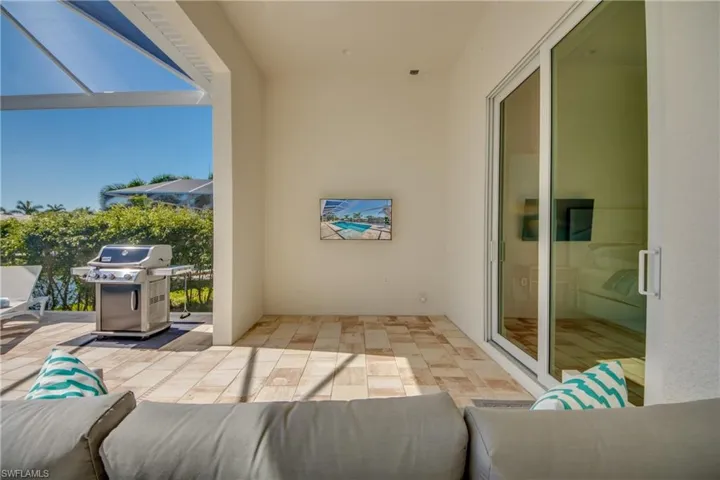View of patio / terrace featuring area for grilling and outdoor lounge area