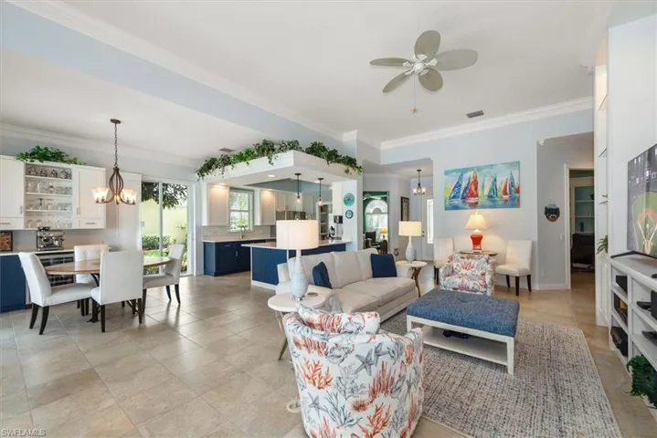 Spacious all tile flooring, interior painted 2025